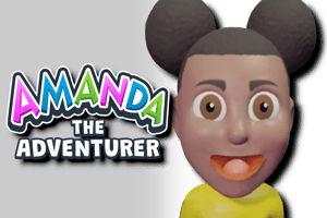 This is the Avatar Image for the Amanda - Amanda the Adventurer AI Voice and Text to Speech Generator